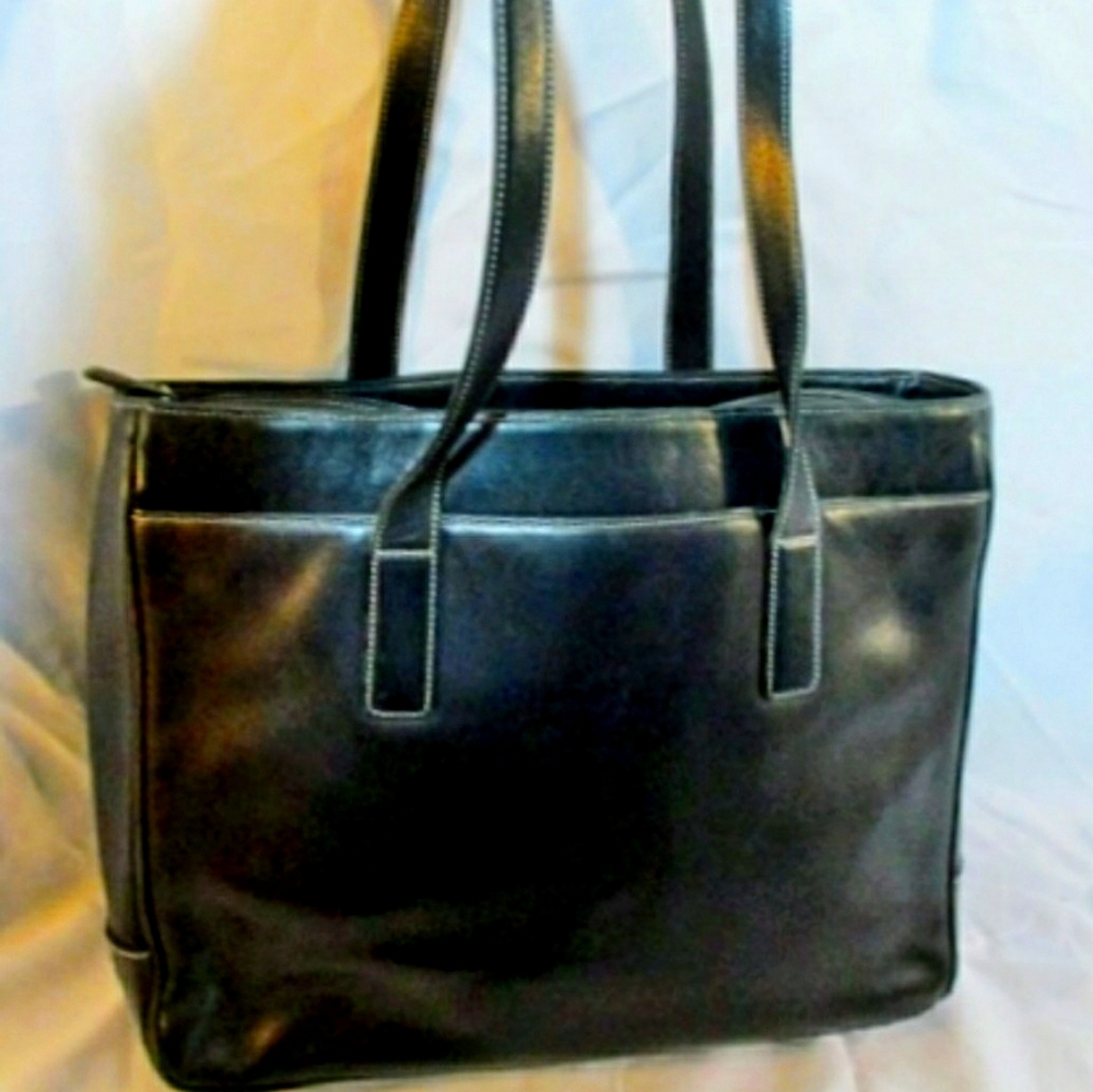 COACH 5209 HAMPTON Leather Tote Laptop Case Bag